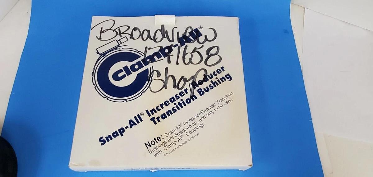 NIB CLAMP-ALL 2006S SNAP-ALL INCREASER/REDUCER TRANSITION BUSHING