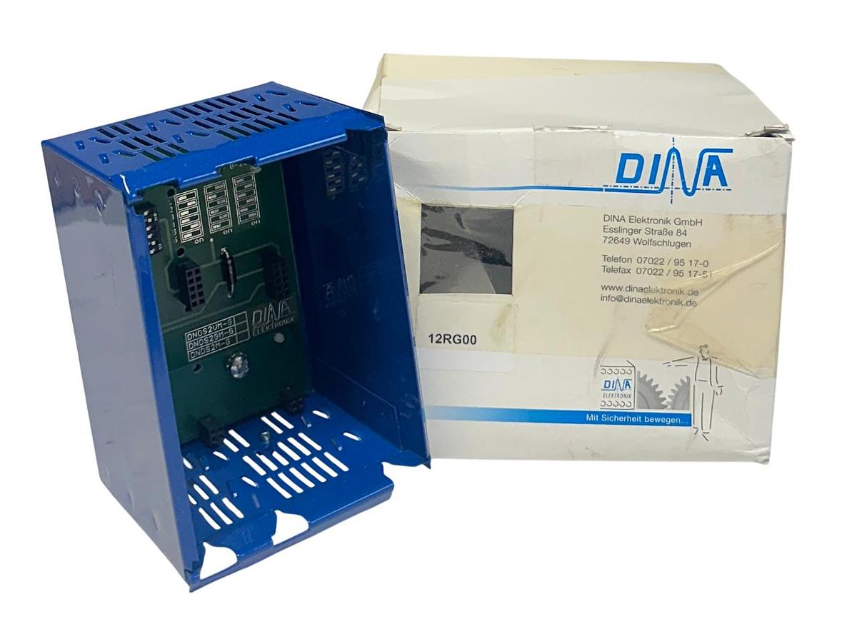 Used DINA ELEKTRONIK 12RG00 DNDS MODULAR METAL HOUSING SAFETY BLUE 0901821218 NSMP