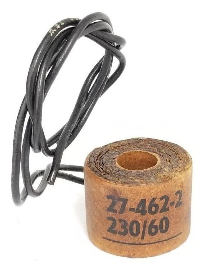 Used ASCO 27-462-2 SOLENOID VALVE COIL 230V, 60HZ, 274622