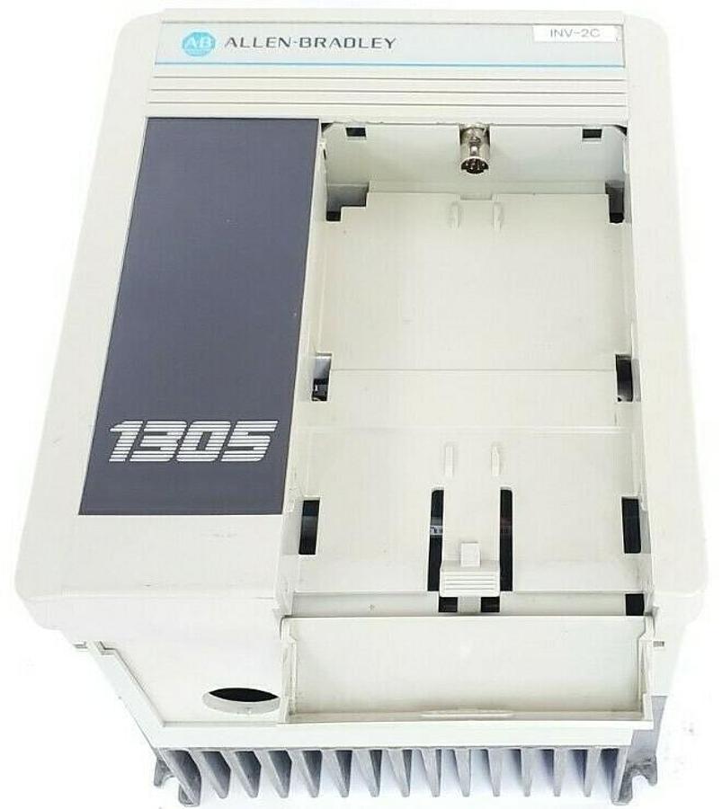 Used ALLEN BRADLEY 1305-BA03A-HA2 AC DRIVE SER. B 3 PH 1HP 0.75KW W/ 1201-HA2