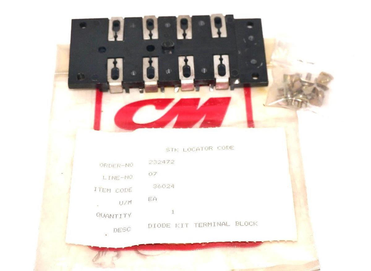Used CM HOIST 232472 DIODE KIT TERMINAL BLOCK 36024