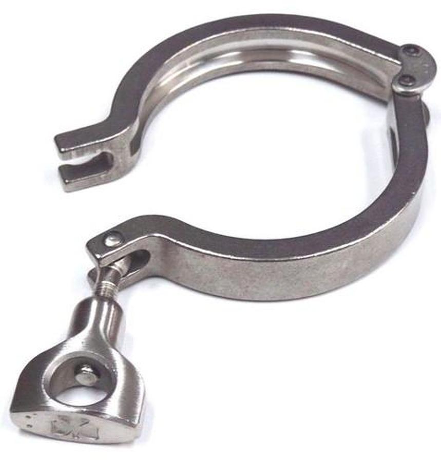 Used LOT OF 10 TRI-CLOVER 13MHHM 3'' S.S. CLAMPS 13MHHM
