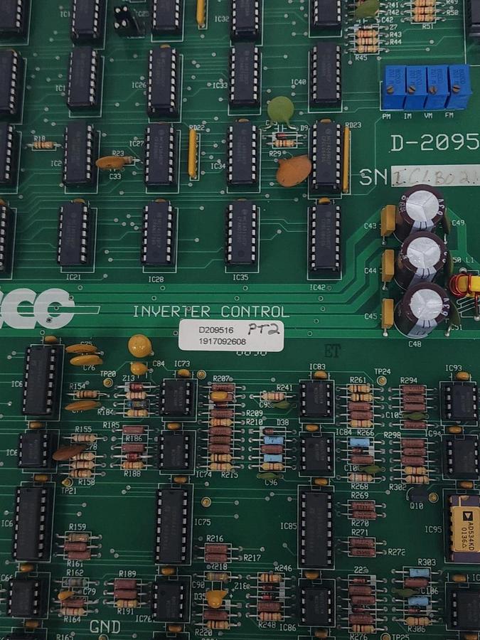 Used TOCCO D-209516 / D209516 INVERTER CONTROL BOARD 4 RELAY 8 INPUT