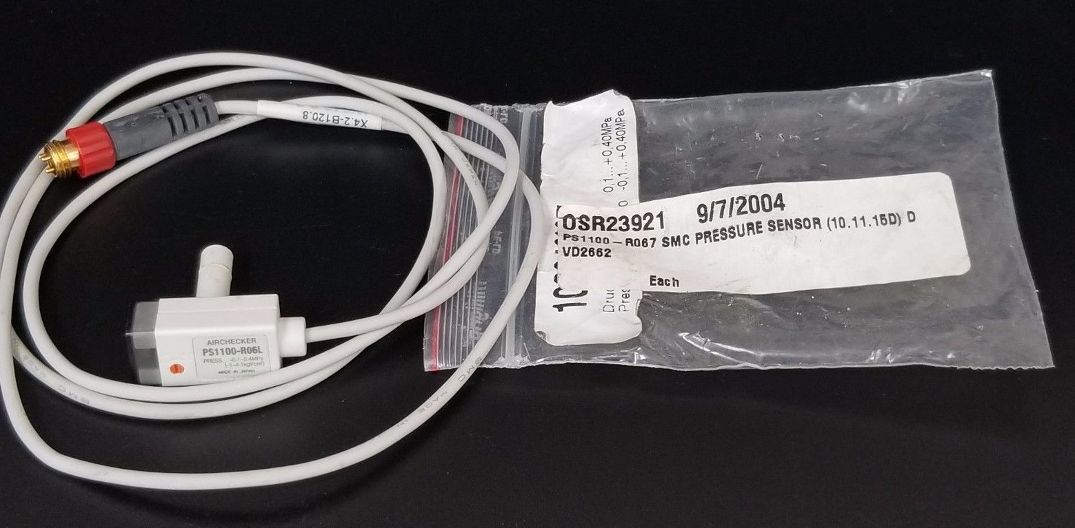 Used NEW SMC PS1100-R06L AIRCHECKER PRESSURE SENSOR -0.1-0.4MPa, PS1100R06L