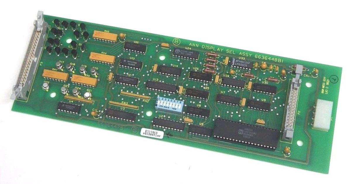 Used NIB BAILEY 6636448B1 ANN DISPLAY SEL BOARD, 660-MISC-9621, 6636447B1, R315969