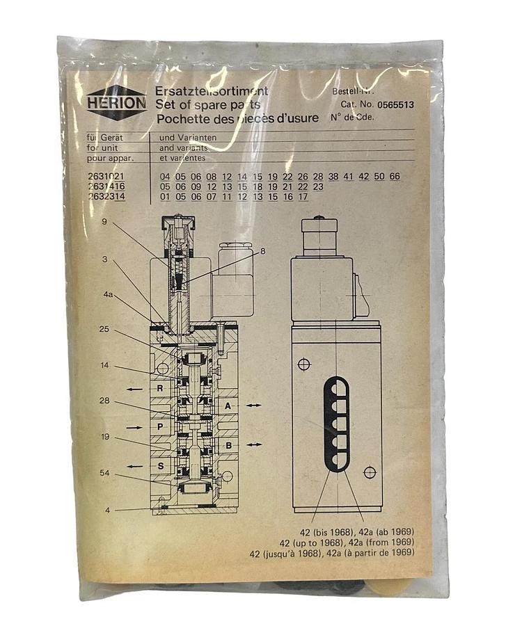 Used NEW SEALED HERION 0565513 SPARE PARTS SET FOR VALVE NOS QTY