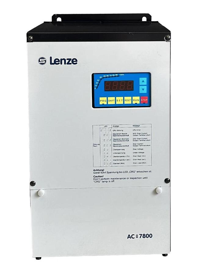 Used LENZE 8/7850/1041 / 7811.1 / 329167 AC 7800 DRIVE 3L 380/460V 50/60Hz 78111