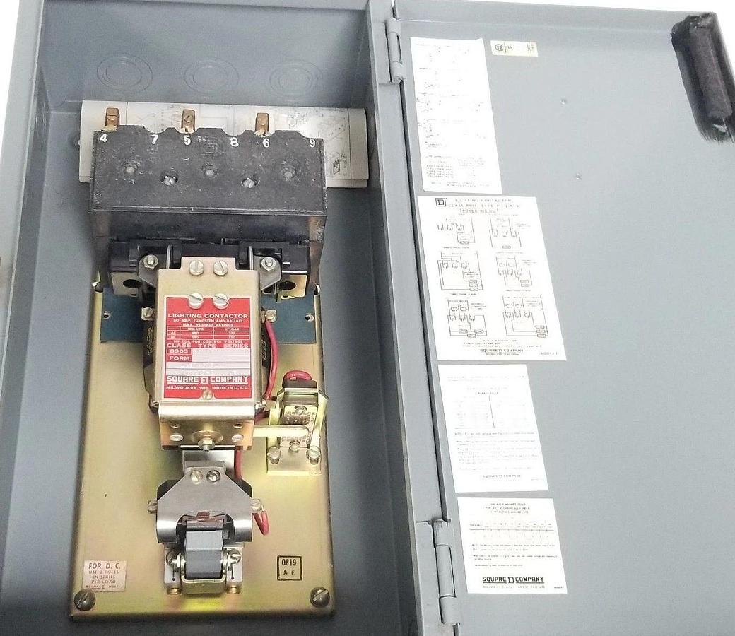 NEW SQUARE D CLASS 8903 TYPE PG 11 SERIES A AC LIGHTING CONTACTOR ASSY 8903PG11