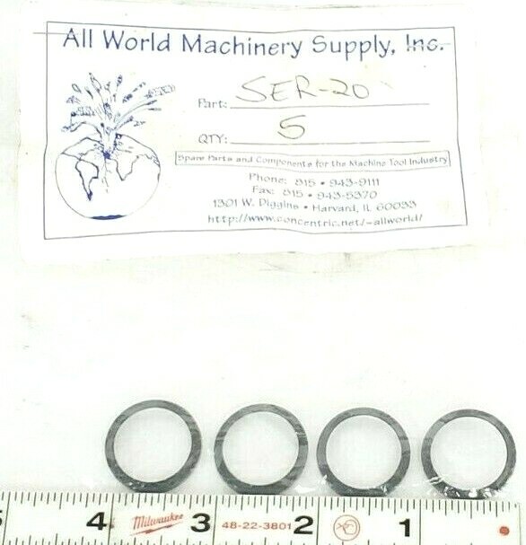 Used LOT OF 4 NEW ALL WORLD MACHINERY SUPPLY SER-20 O-RING SEALS SER20
