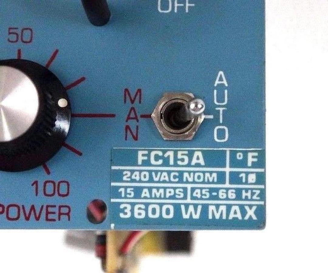 Used DME COMPANY FC15A TEMPERATURE CONTROLLER 240VAC, 15AMP, 45-66HZ, 3600W MAX