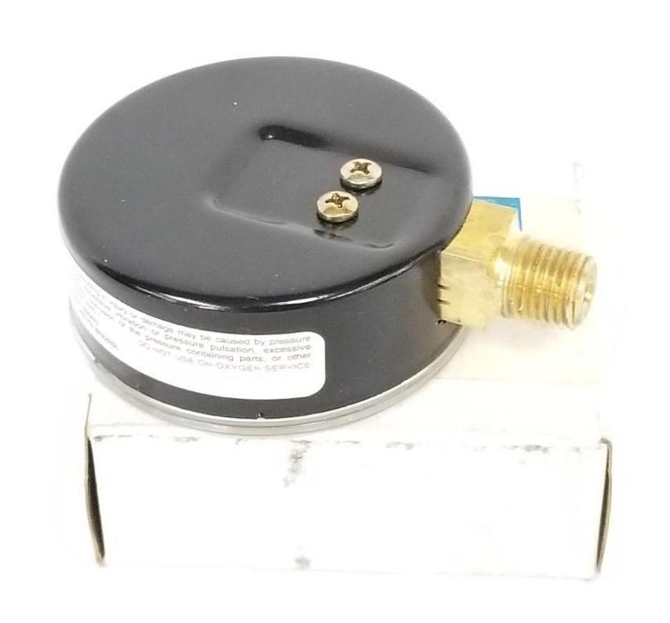 Used NEW ASHCROFT 25W1005 H 02L 30# PRESSURE GAUGE 0-30PSI, 25W1005H02L