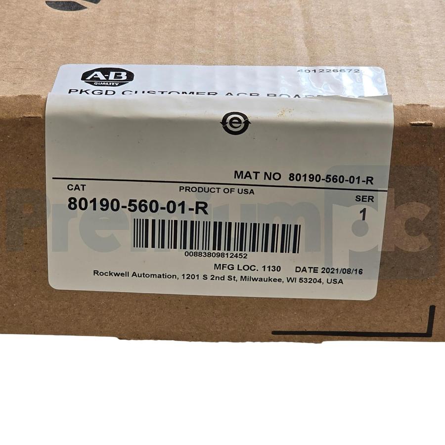 Used Allen Bradley 80190-560-01-R SER 1 PowerFlex 7000 Analog Control Board ASSY NSMP