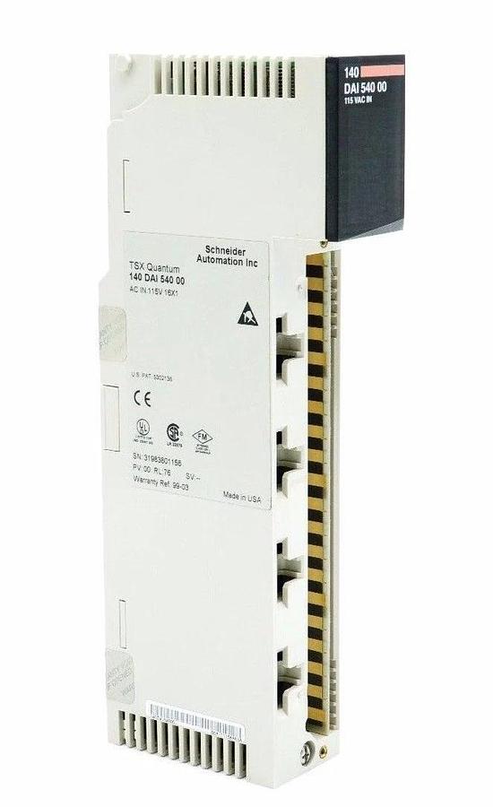 Used SCHNEIDER MODICON 140-DAI-540-00 TSX QUANTUM AC IN 115V 16X1 MODULE 140DAI54000