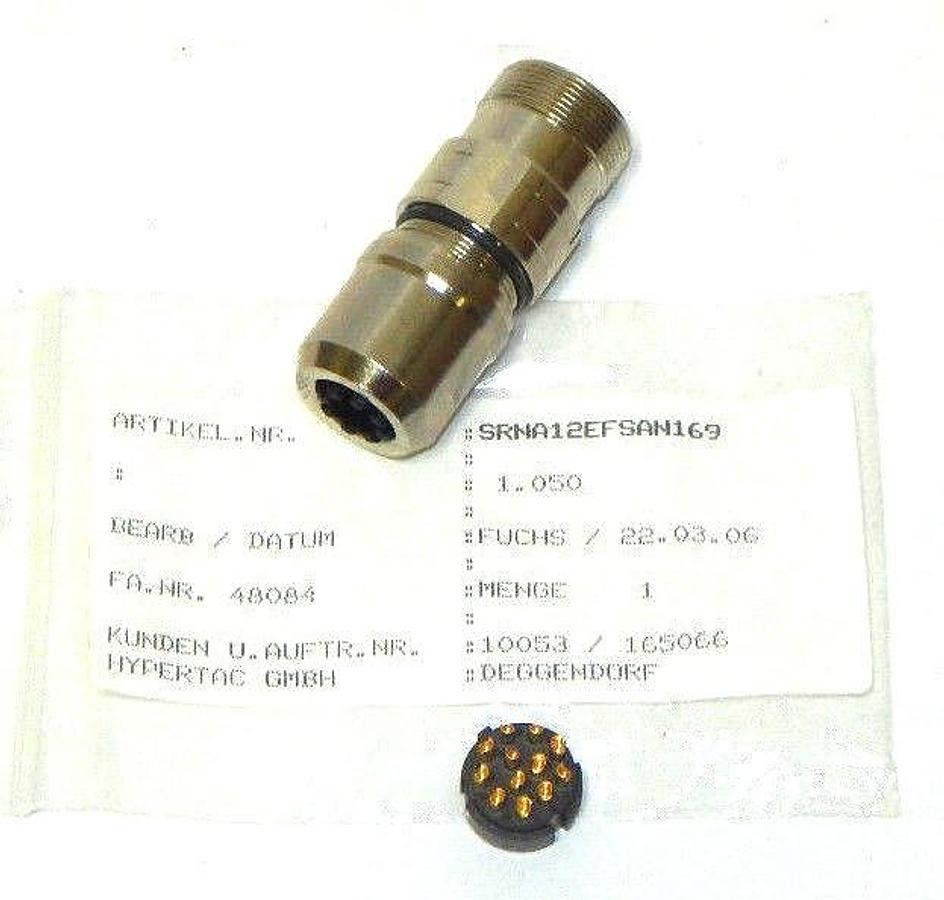 Used NEW HYPERTRONICS SRNA12EFSAN169, 13-POINT CONNECTOR BICOM S, 3/4" NPT, 2" LENGTH