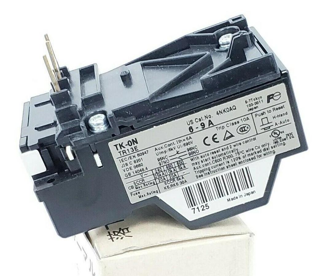 NEW FUJI ELECTRIC TK-0N 4NK0AQ 6-9A THERMAL OVERLOAD RELAY TK-ON 4NKOAQ