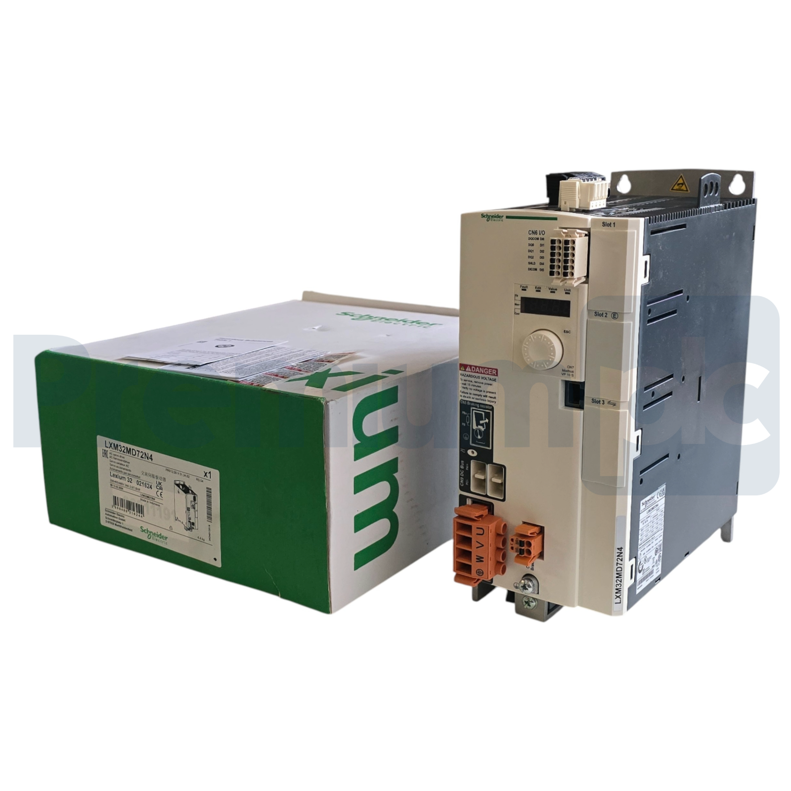 Used Schneider Electric LXM32MD72N4 Lexium 32 Servo Drive 72A 3-PH 208-480V 7kW NSMP