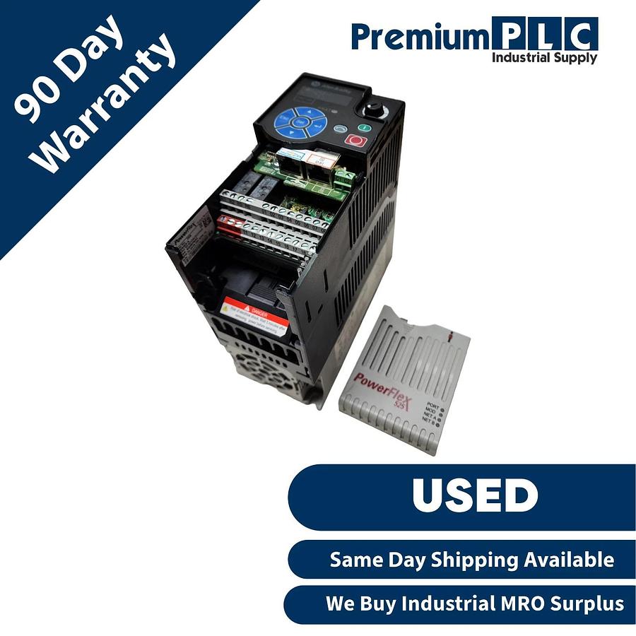 Used ALLEN BRADLEY 25B-D6P0N114 /A PowerFlex 525 AC DRIVE 2.2kW/3HP 480VAC FRN. 4.001 884951886025