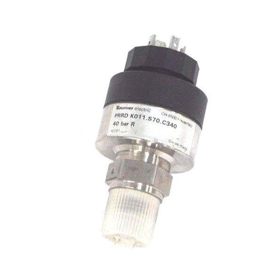 Used BAUMER ELECTRIC PRRD K011.S70.C340 PRESSURE TRANSMITTER 40 BAR PRRDK011S70C340