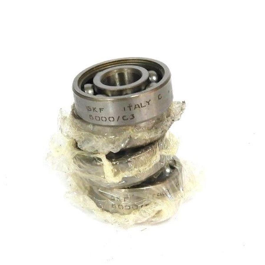 Used LOT OF 4 NEW SKF 6000/C3 BALL BEARINGS 10X26X8MM