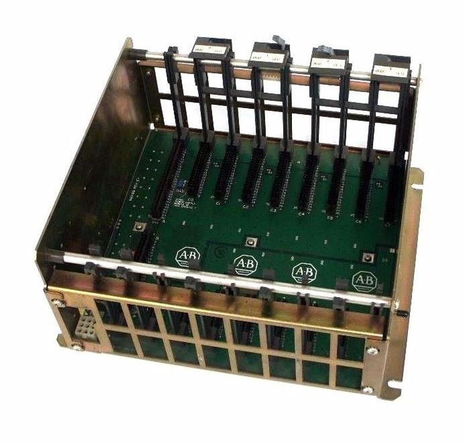 Used ALLEN BRADLEY 1771-A2B I/O CHASSIS 8 SLOT 960188-01FT10