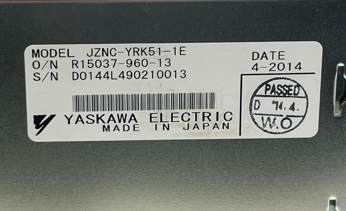 Used Yaskawa JZNC-YRK01B-1E Motoman DX100 CPU Rack Chassis - PN 155622-2