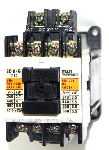 Used FUjI ELECTRIC SC-0/G CONTACTOR 4GC0F0, SC-O/G (13)