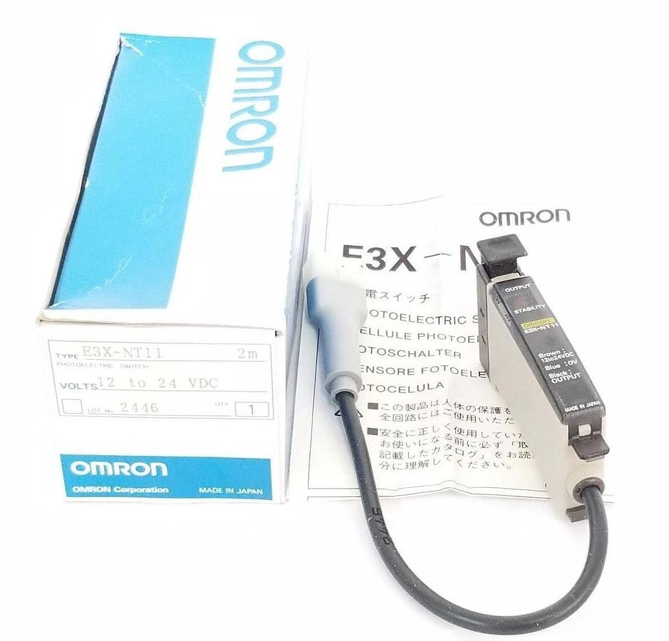 Used NIB OMRON E3X-NT11 PHOTOELECTRIC SWITCH E3XNT11, 12 TO 24VDC