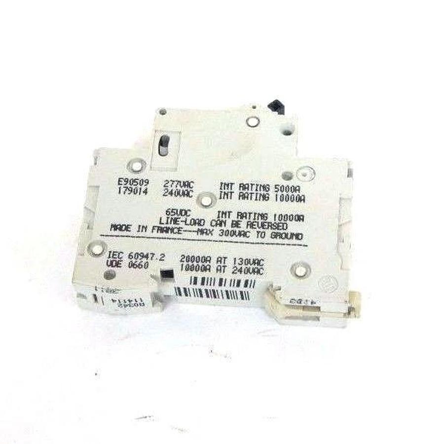 Used MERLIN GERIN 24114 MULTI 9 CIRCUIT BREAKER C60N, 6A-TYPE B, 277 VAC