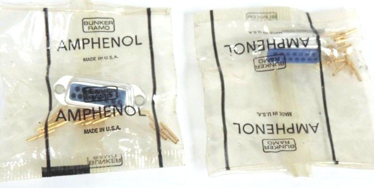 Used LOT OF 2 NEW AMPHENOL 17-10150 CONNECTORS 1710150