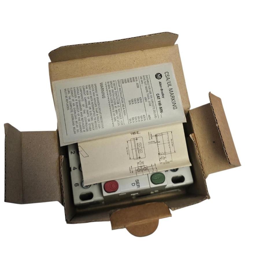 NIB ALLEN BRADLEY 140-MN-0160 STARTER MOTOR PROTECTOR 1-1.6 AMP SER. D