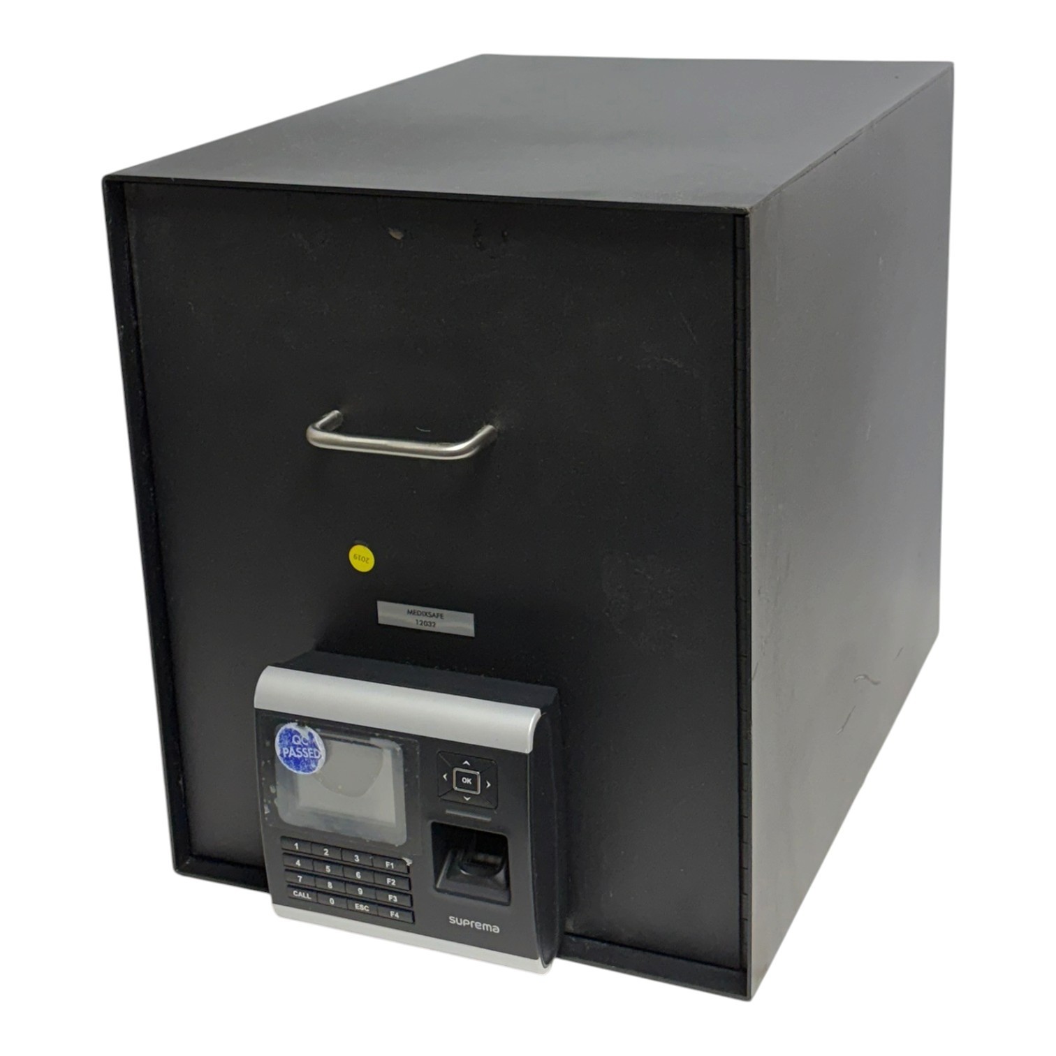 Used MedixSafe 12032 Biometric Narcotics Safe Suprema Keypad 12V DC (read - LOCKED)