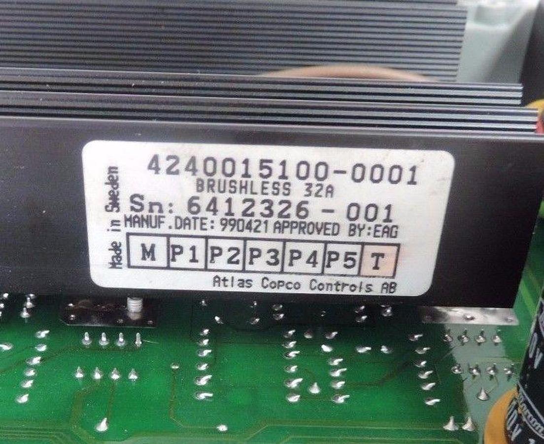 Used ATLAS COPCO 4240 0151-00 SERVO CONTROLLER TECH MOTIVE TOOL 4240015100-0001