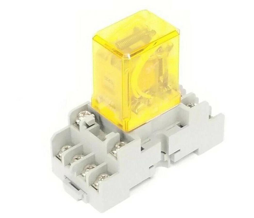 Used IDEC SY4S-05 RELAY SOCKET 7A, 300V W/ RY4S-U DC24V RELAY