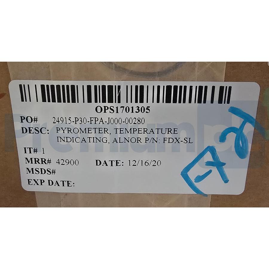 Used ALNOR FDX-SL Scanning Pyrometer | 30-Ch Temperature Indicator 605-500-030 NSMP