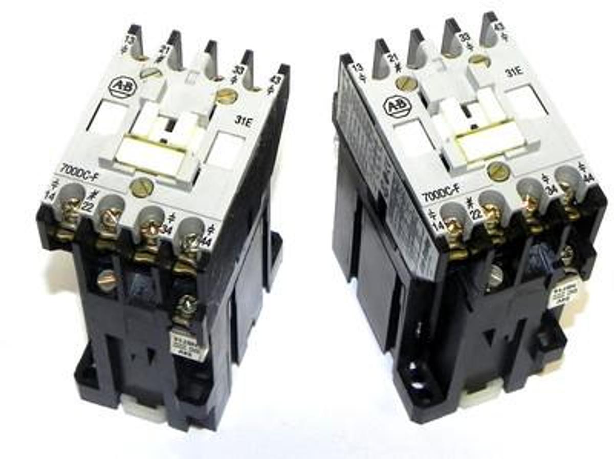Used LOT OF 2 ALLEN BRADLEY 700DC-F310 240V CONTACTORS 700DCF310
