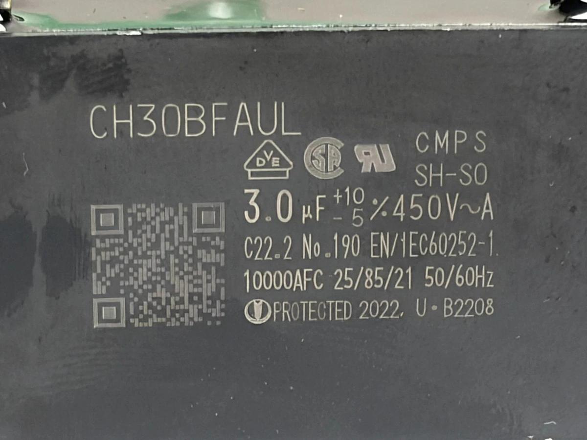 Lot of 4 Oriental Motor CH30BFAUL-C 3uF 450VAC Motor Run Capacitors & Green Caps