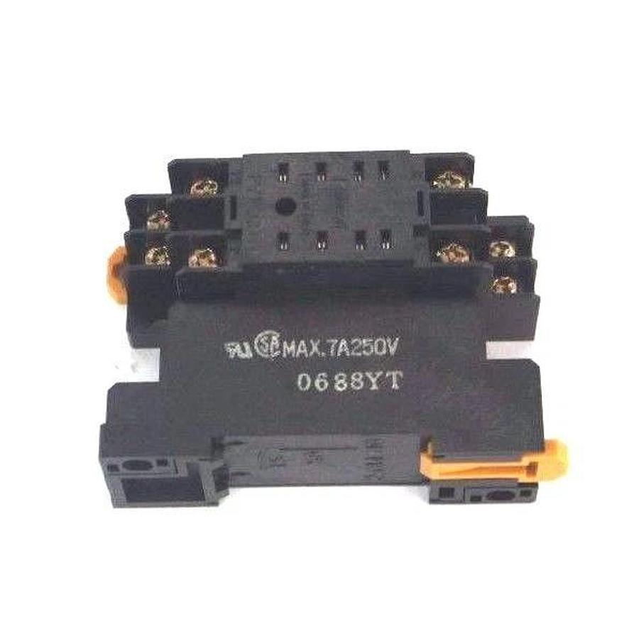 LOT OF 2 NEW OMRON PYF08A RELAY SOCKETS 7A, 250V