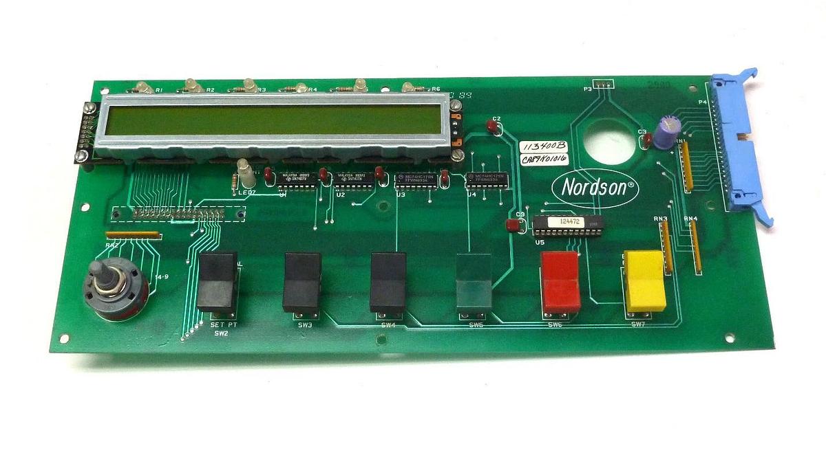 Used NORDSON P/N 113400B LED DISPLAY BOARD