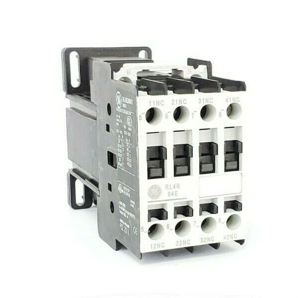 Used NEW GENERAL ELECTRIC RL4RD004T RELAY 4NC 20AMP 24VDC COIL MOD. 1