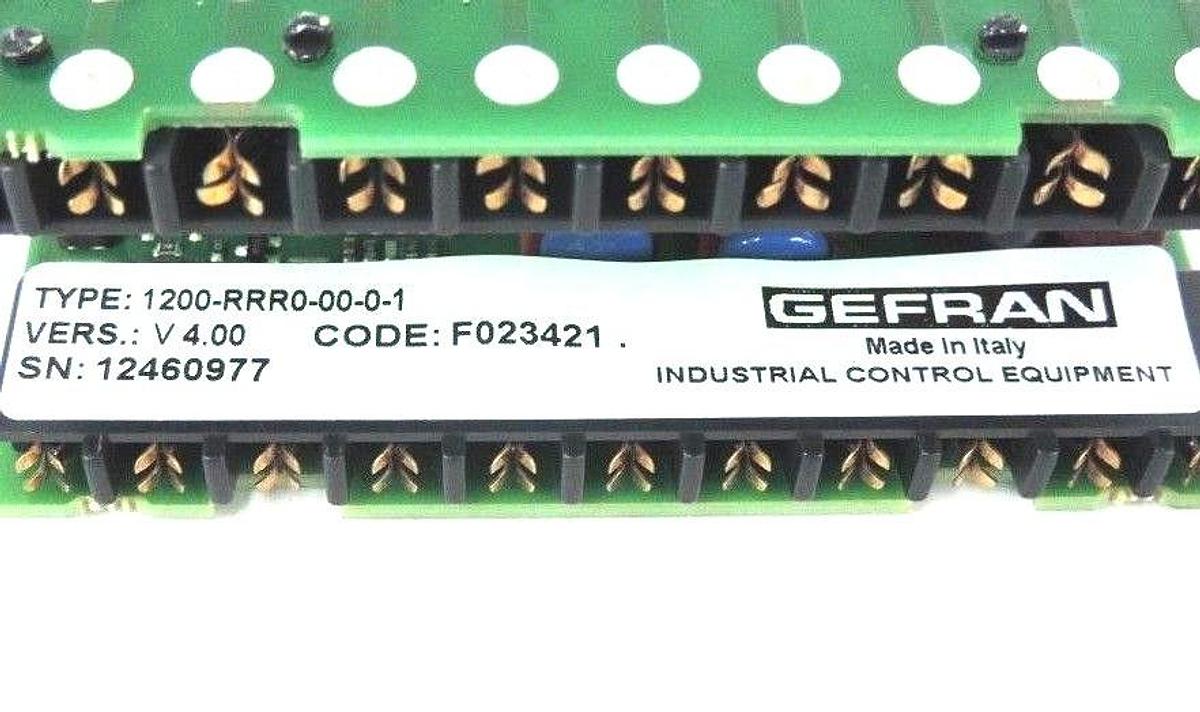 Used GEFRAN 1200-RRR0-00-0-1 CONTROLLER MODEL 1200 SERIES 100-240VAC 50/60HZ