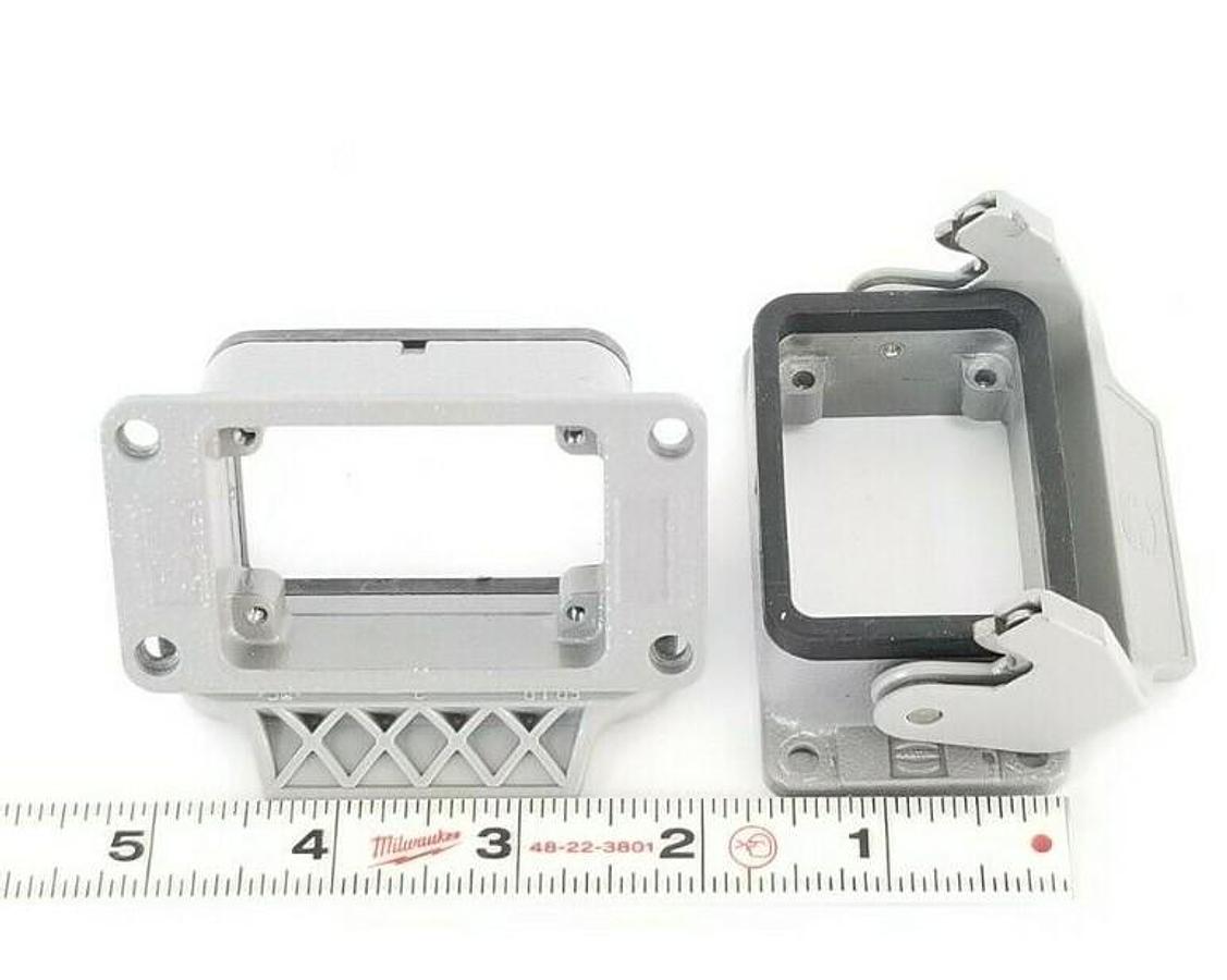 Used LOT OF 5 HARTING 6B LB 2 PC HAN-EASY LOCK LEVERD & TERMINAL HOUSING