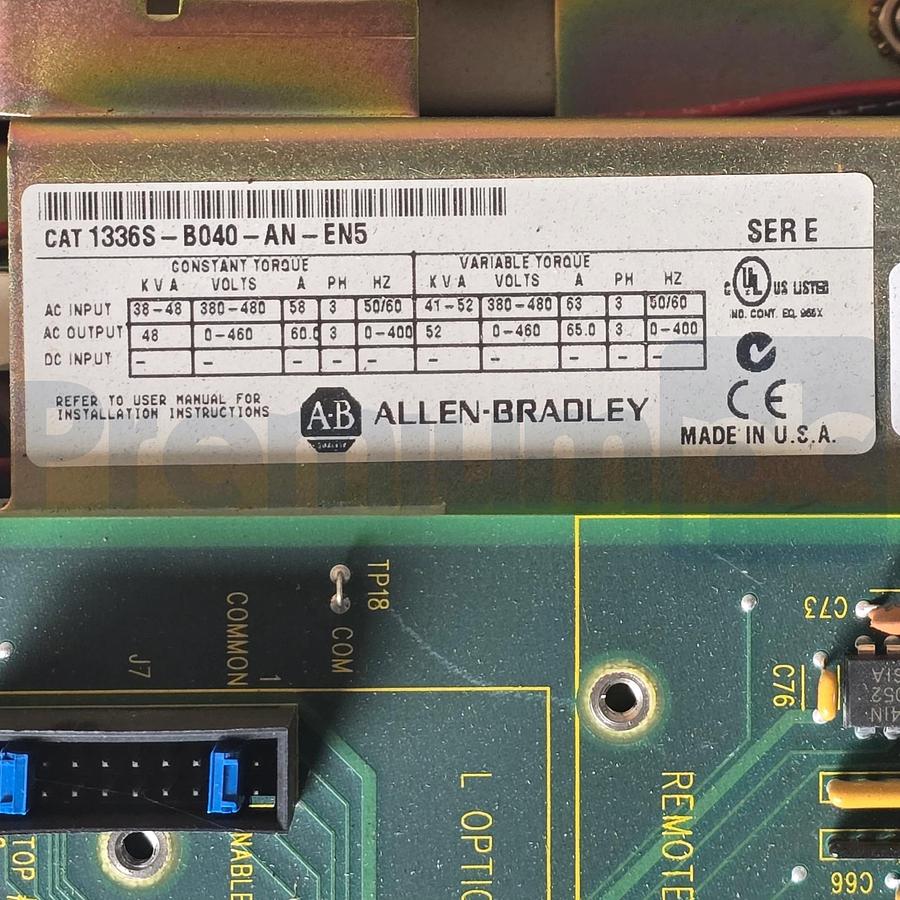 Unused Surplus Allen Bradley 1336S-B040-AN-EN5 /E 1336 PLUS VFD Drive 480V 40HP