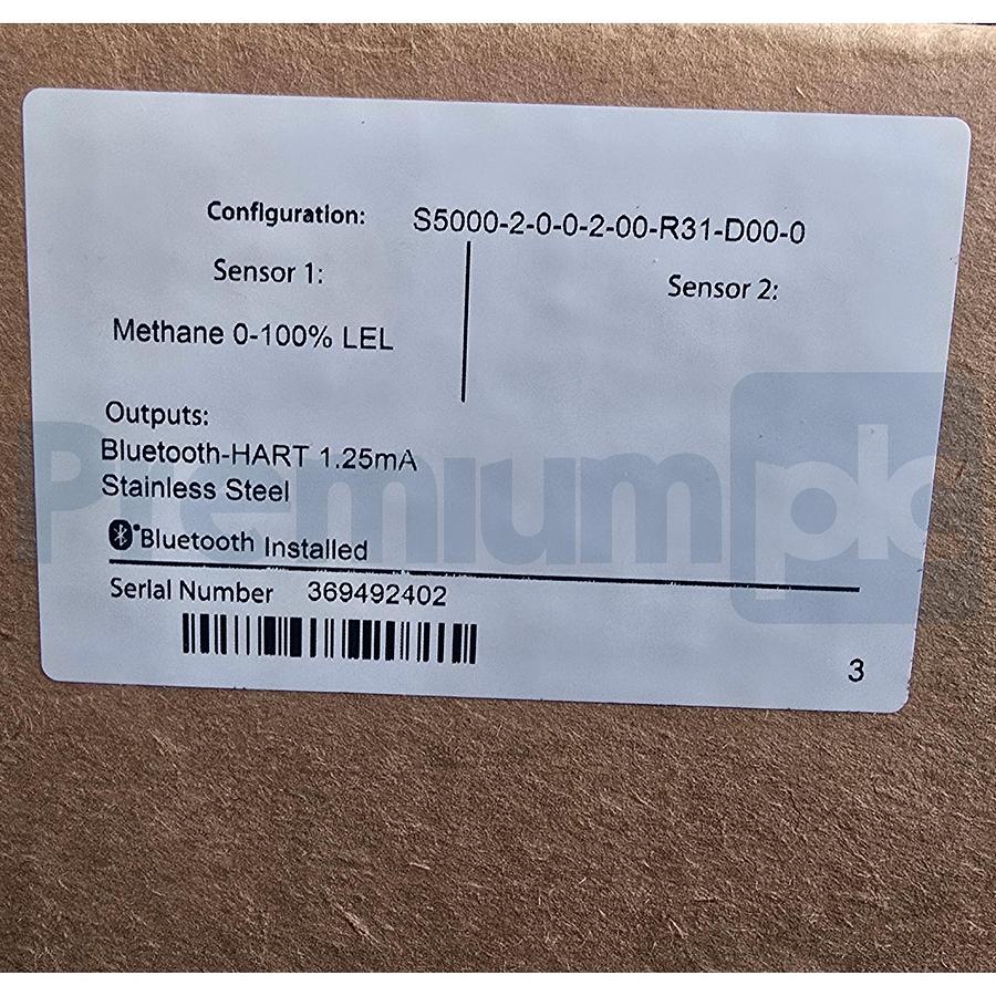 Used MSA S5000 Methane LEL Gas Monitor Bluetooth-HART S5000-2-0-0-2-00-R31-D00-0 NSMP