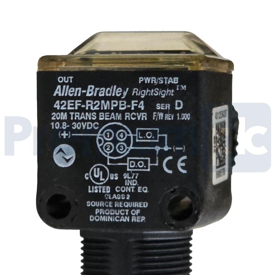 Used Allen-Bradley 42EF-R2MPB-F4 & 42EF-P2MPB-F4 /D RightSight Photoelectric Sensors