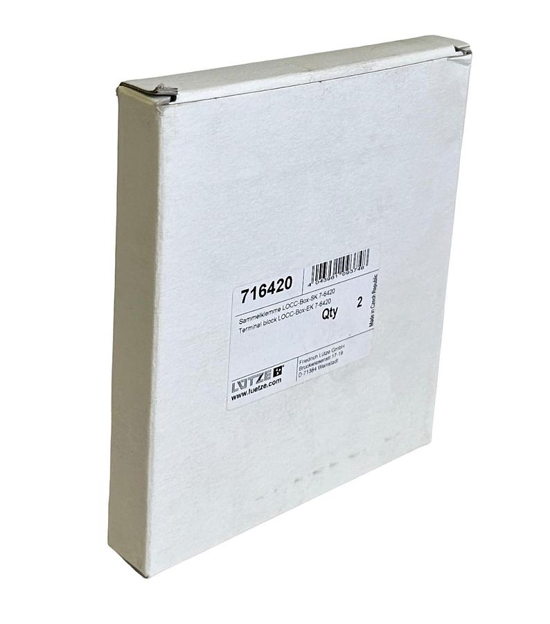 2 NEW LUETZE 716420 TERMINAL BLOCK LOCC-Box-EK 7-6420 / 76420 (BOX OF 2)