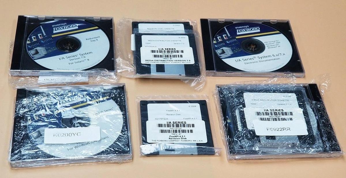 Used NIB INVENSYS / FOXBORO K0200WF V7.xP79/80 WS REDUNDANT NETWORK SOLARIS MEDIA