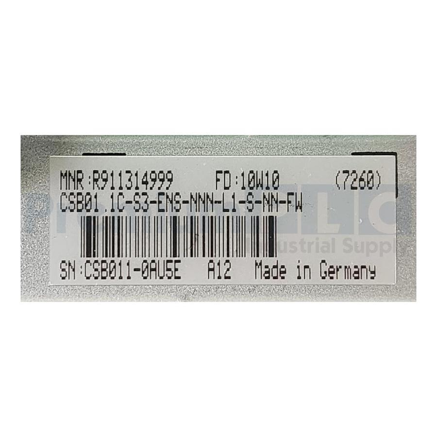 Used NEW BOSCH REXROTH R911314999 - CSB01.1C-S3-ENS-NNN-L1-S-NN-FW SERVO CONTROL UNIT