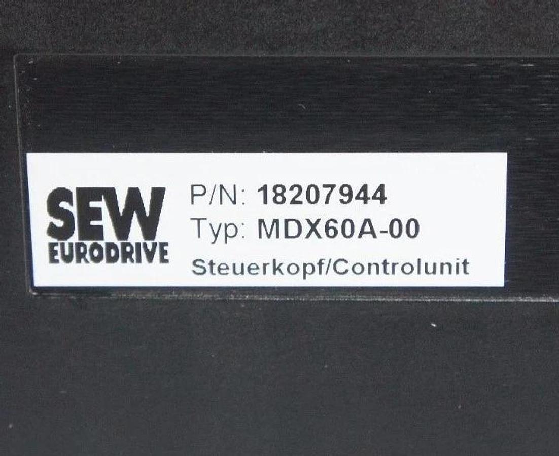 Used SEW EURODRIVE MDV60A0015-5A3-4-00 AC MOVIDRIVE 2HP, 1.5KW, MDV60A00155A3400