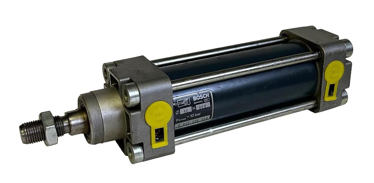 Used NEW BOSCH 0 822 222 004 / 0822222004 PNEUMATIC CYLINDER 0:50 H:100 10BAR