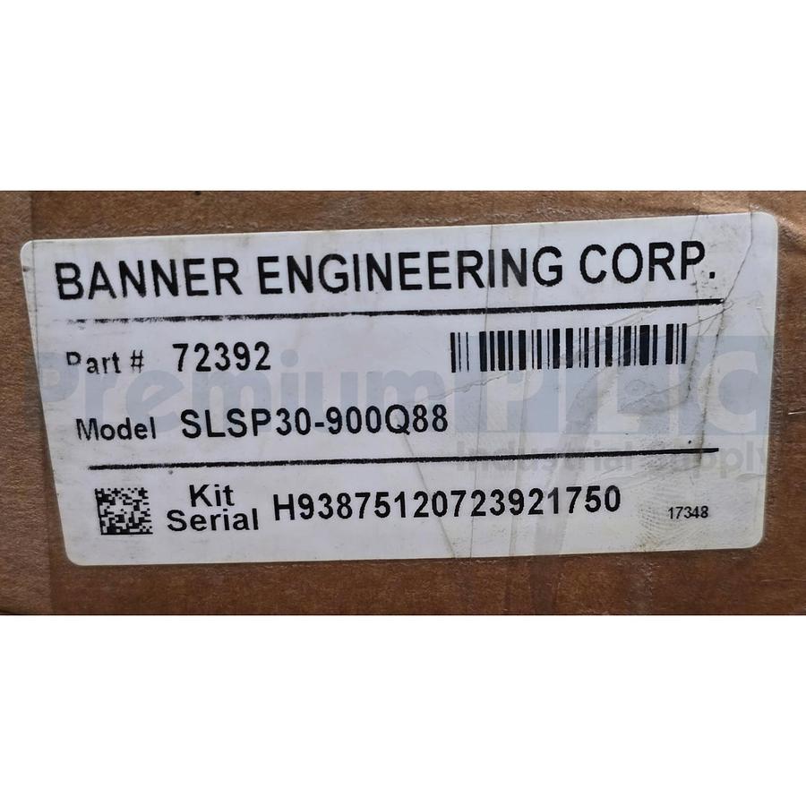 Used BANNER ENGINEERING SLSP30-900Q88 72392 EZ-SCREEN LIGHT CURTAIN PAIR W/ASSC. NSMP